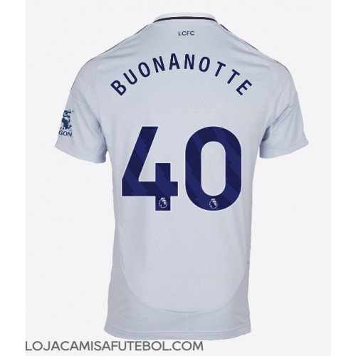 Camisa de Futebol Leicester City Facundo Buonanotte #40 Equipamento Alternativo 2024-25 Manga Curta